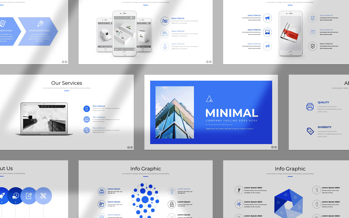 Minimal PowerPoint Presentation Item