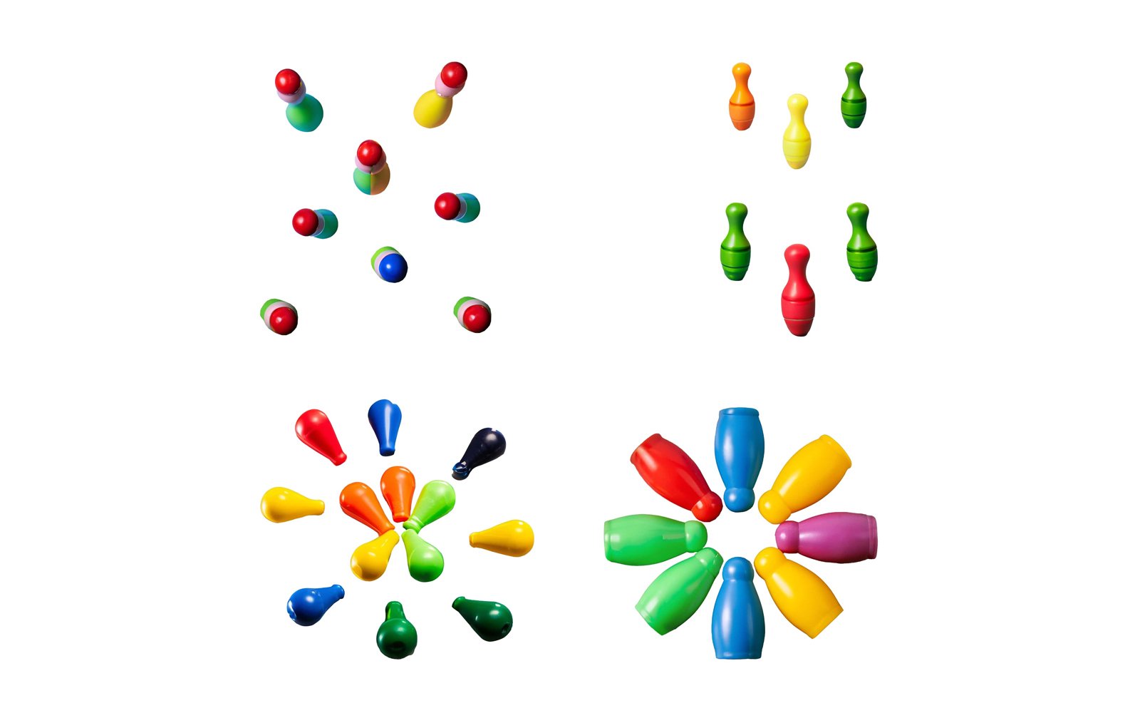 Colorful Skittles isolated on a white background.