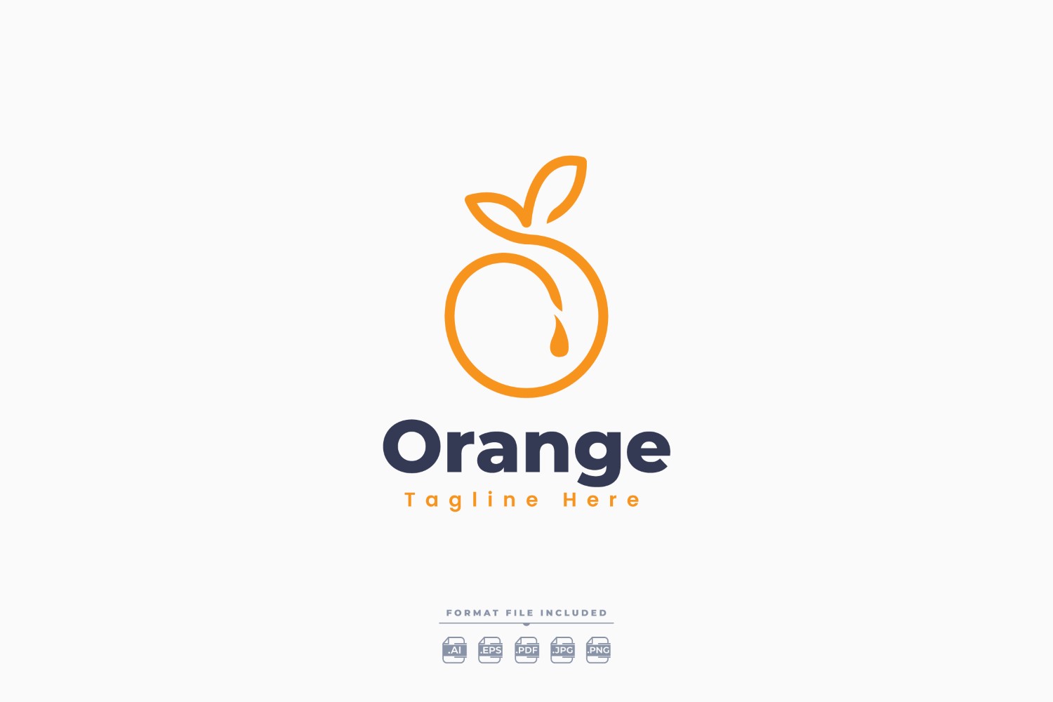 Fresh Orange Logo Template Design