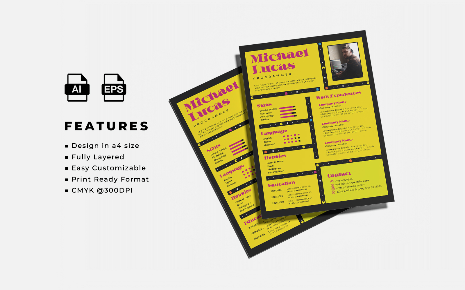 Resume and CV Template Style 10