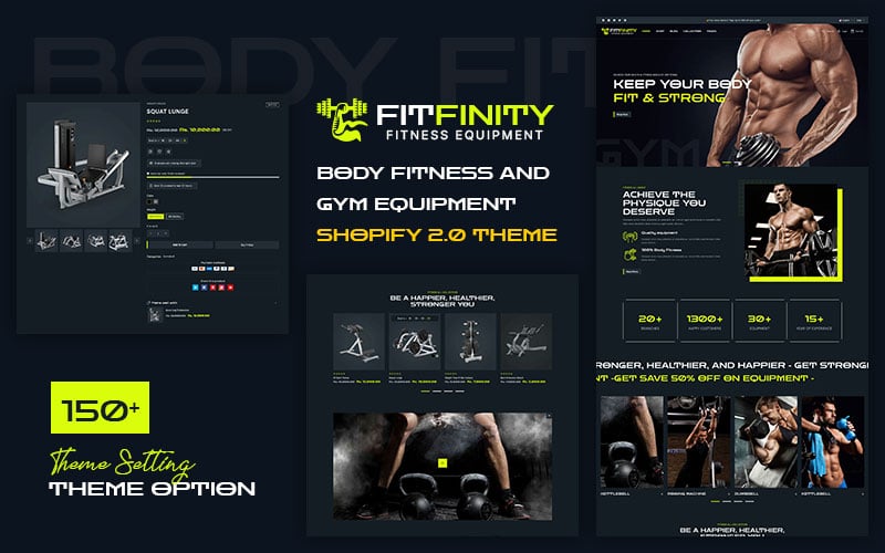 Fitfinity - Sports Clothing & Fitness Equipment Multipurpose Shopify 2.0 Responsive Theme