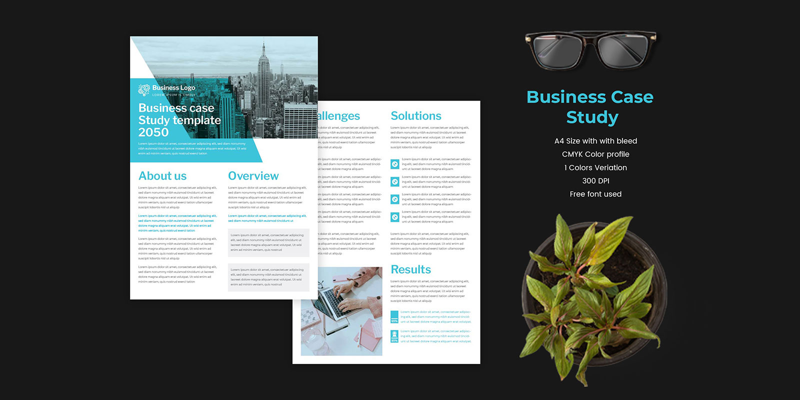 Multipurpose Business Case Study Flyer Layout