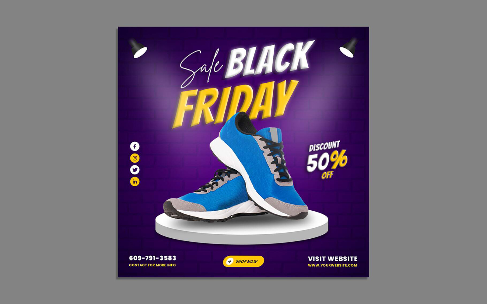 Sneakers Sale Social Media Post Template