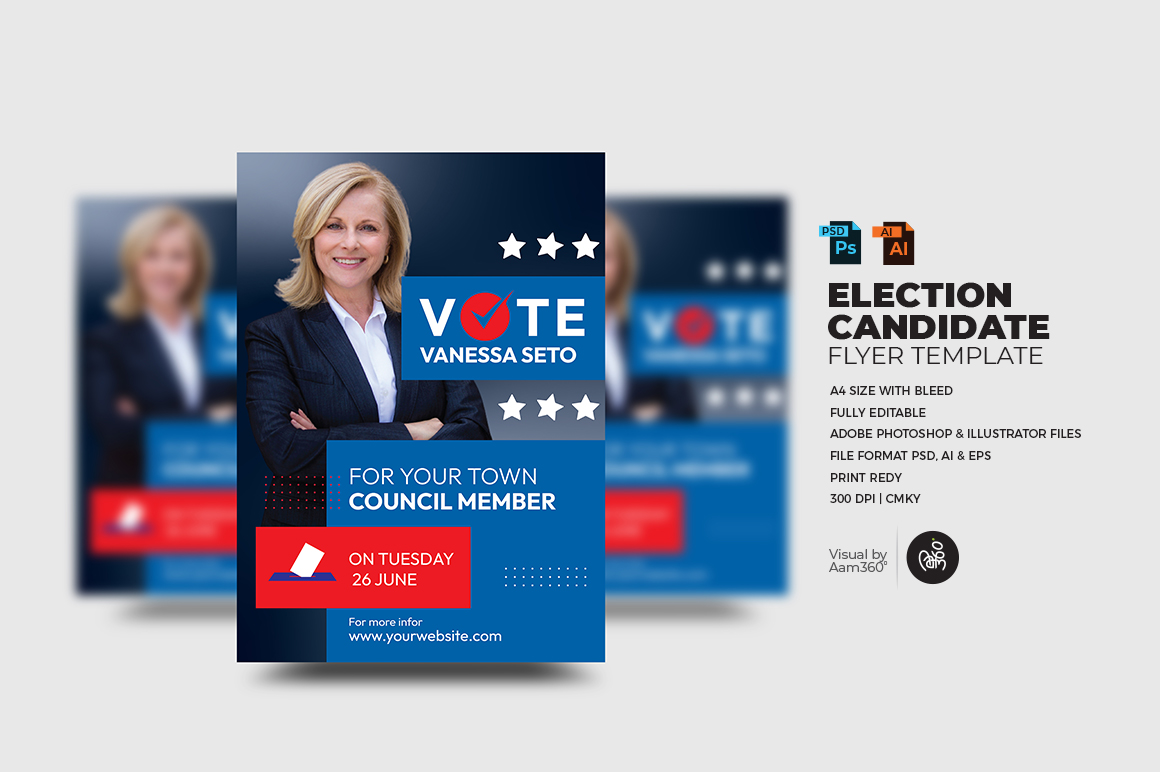 Election Candidate Flyer Template