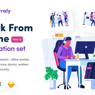 Work From Illustrations Templates 352429