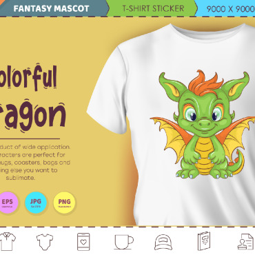 Cartoon Dragon Vectors Templates 352564