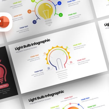 Lamp Infographic PowerPoint Templates 352593