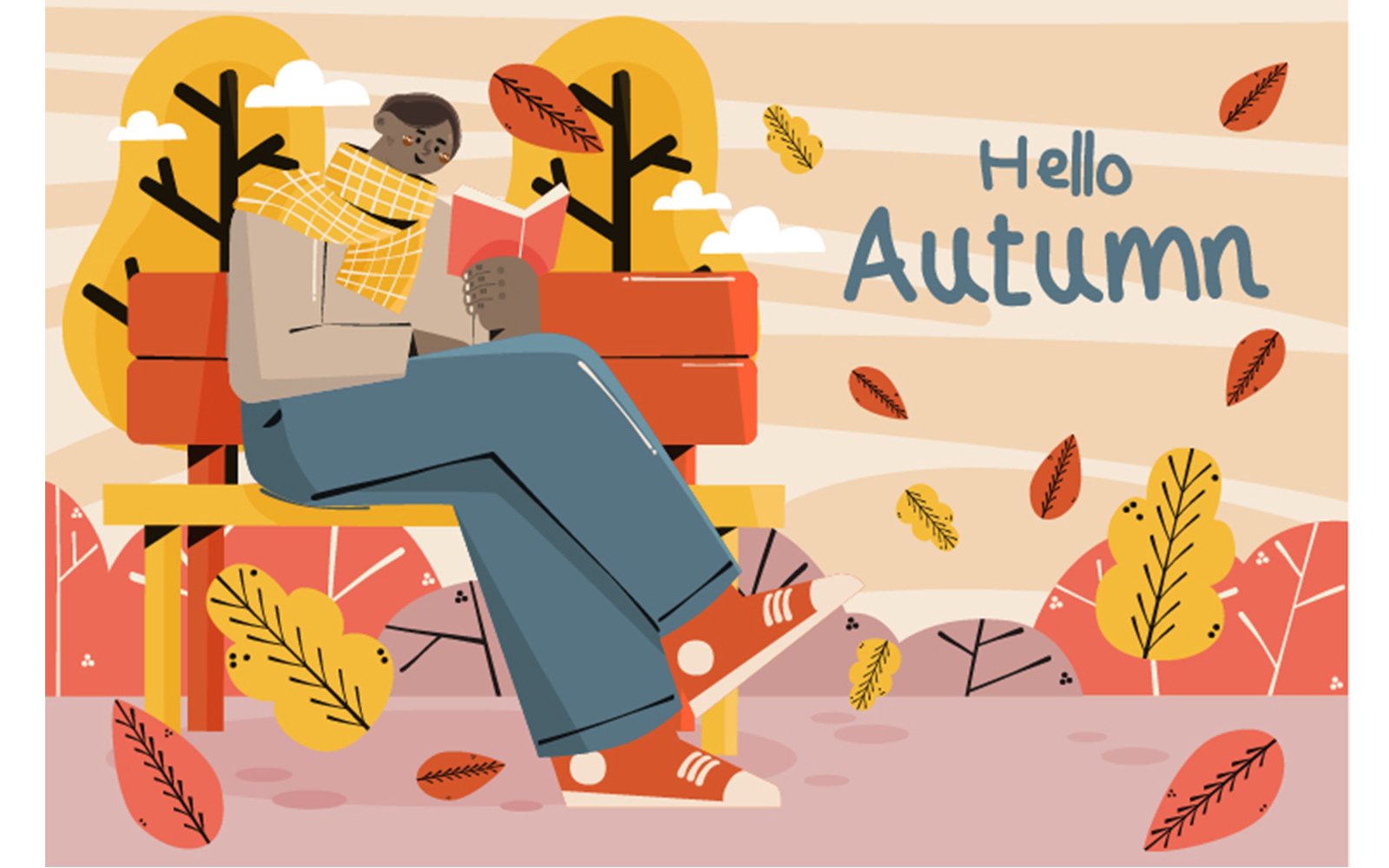 Flat Background Autumn Celebration