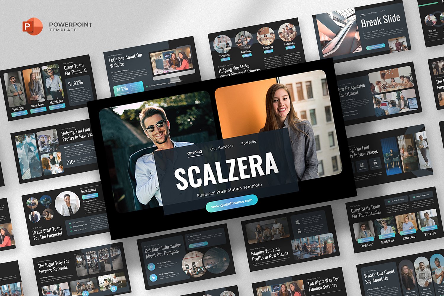 Scalzera - Financial Company Powerpoint Template