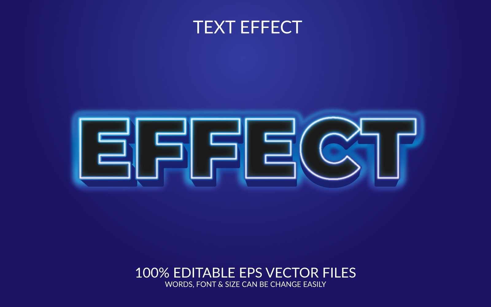 Effect Vector eps text effect design