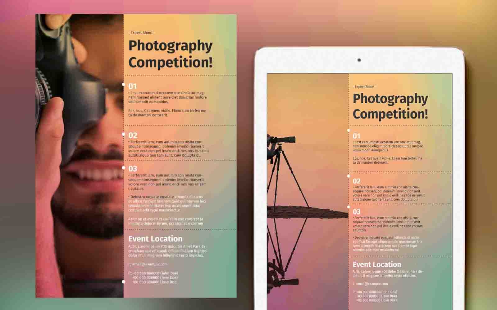 Modern Photography Flyer Layouts