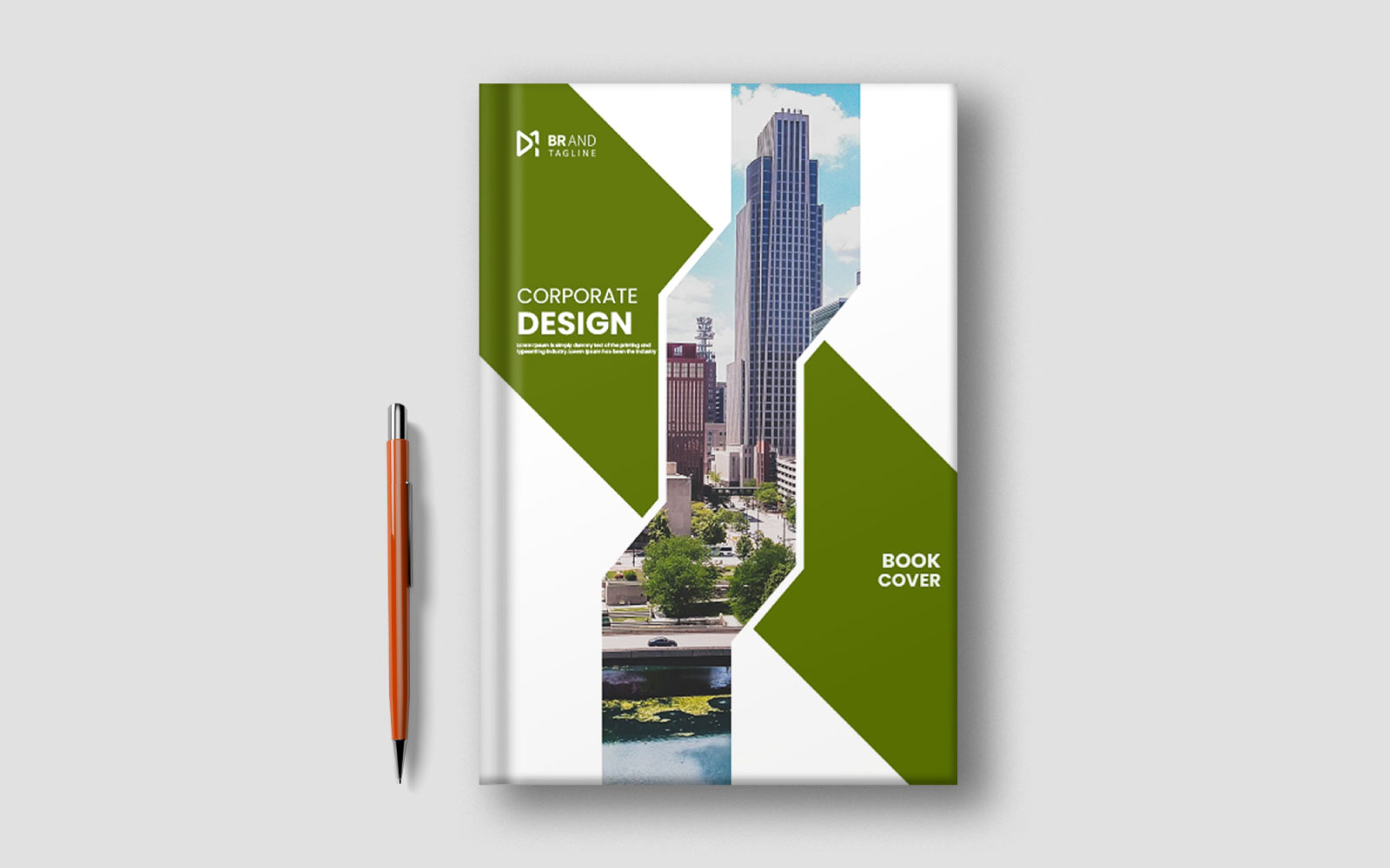 Corporate book cover template