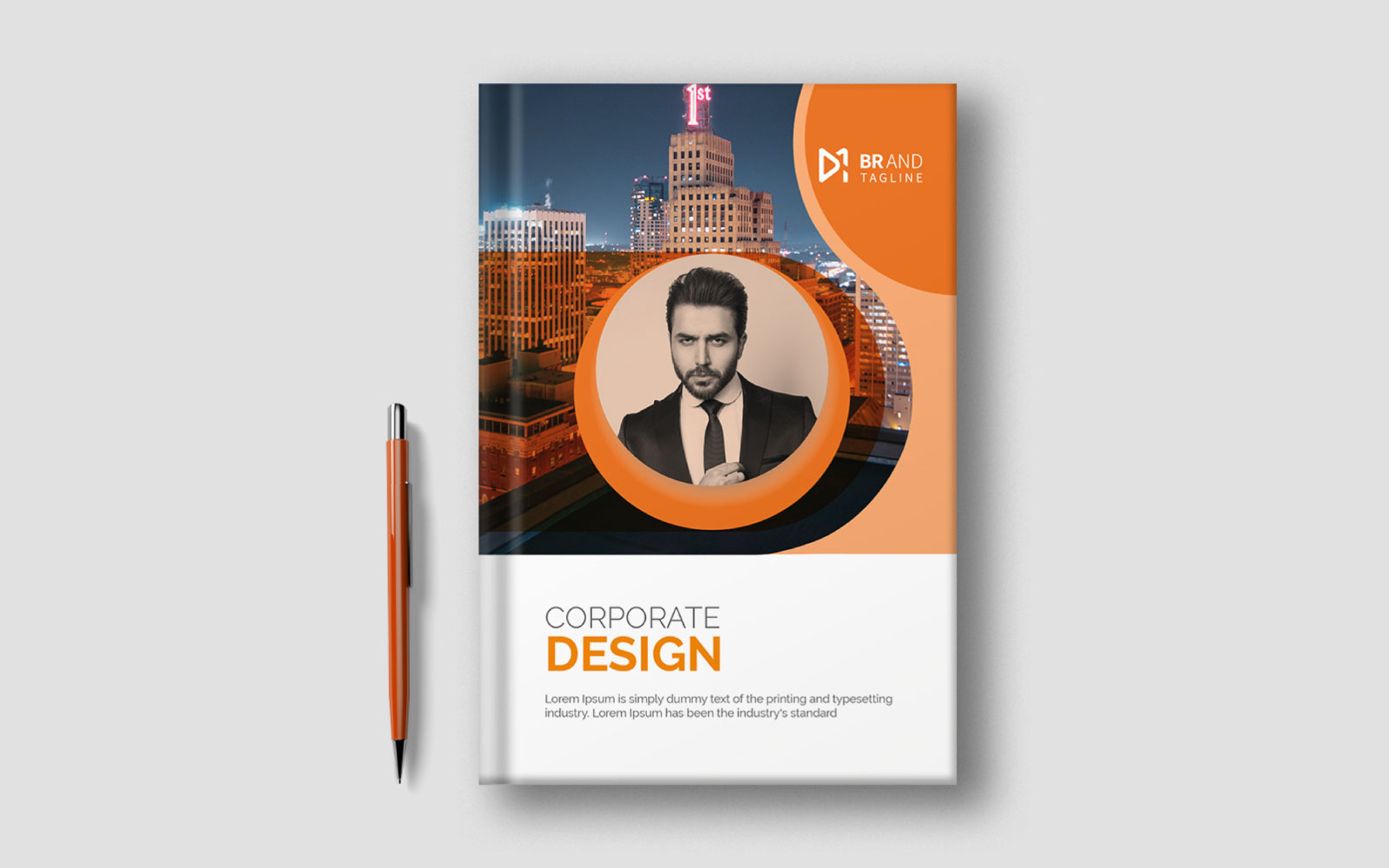 Creative and modern book cover design template