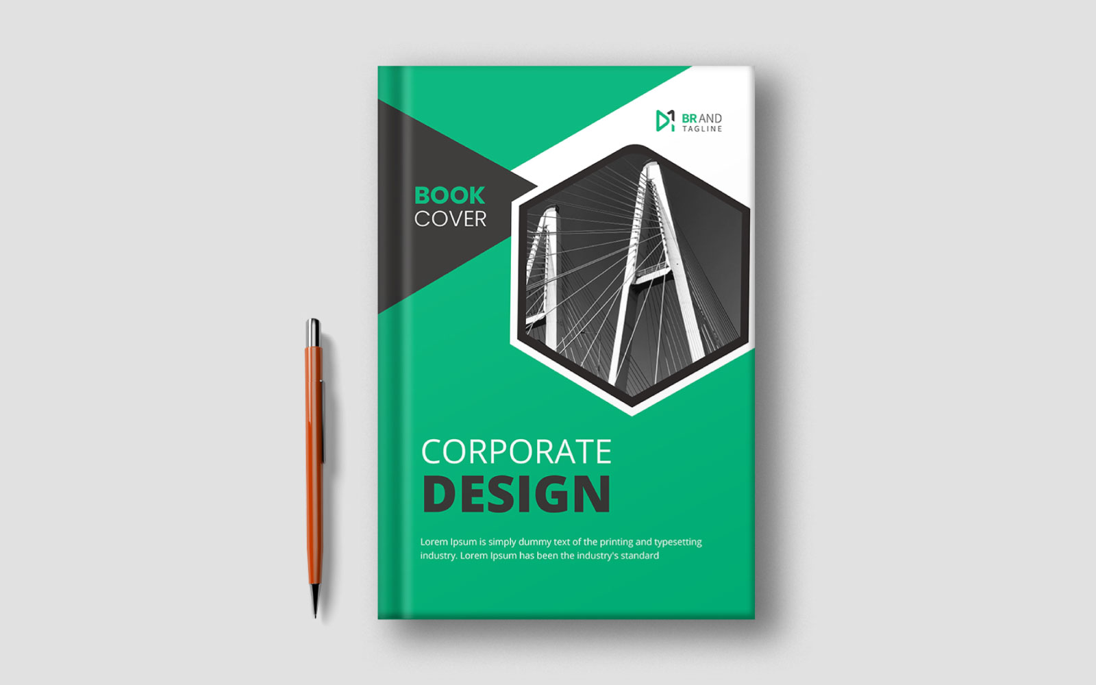 Corporate modern business annual report book cover