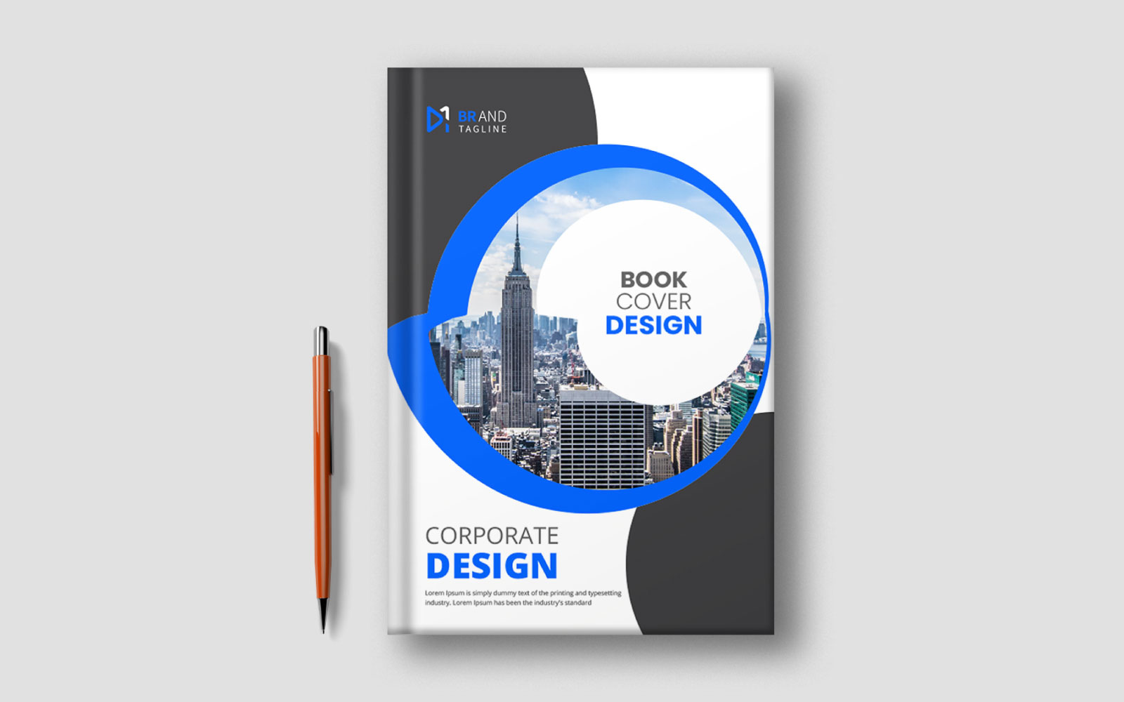 Corporate modern annual report book cover design