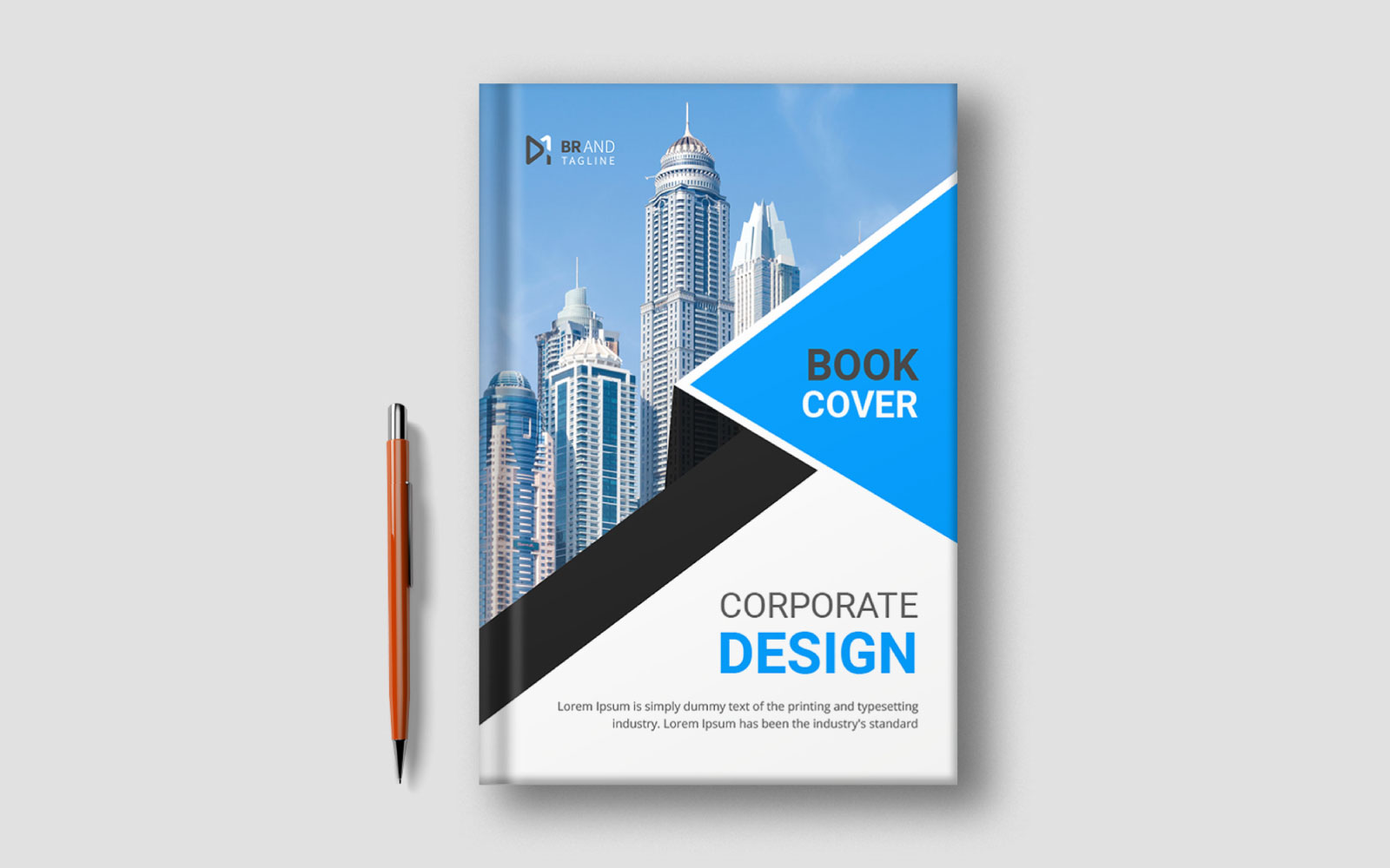 Minimalist book cover template design