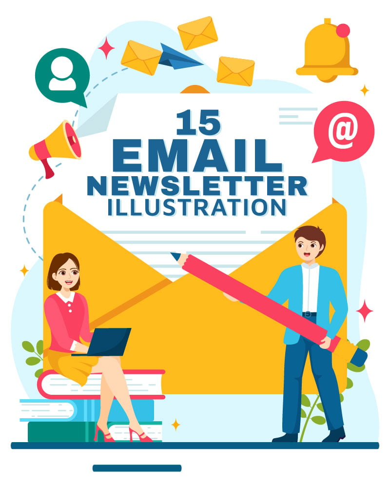 15 Email Newsletter Illustration