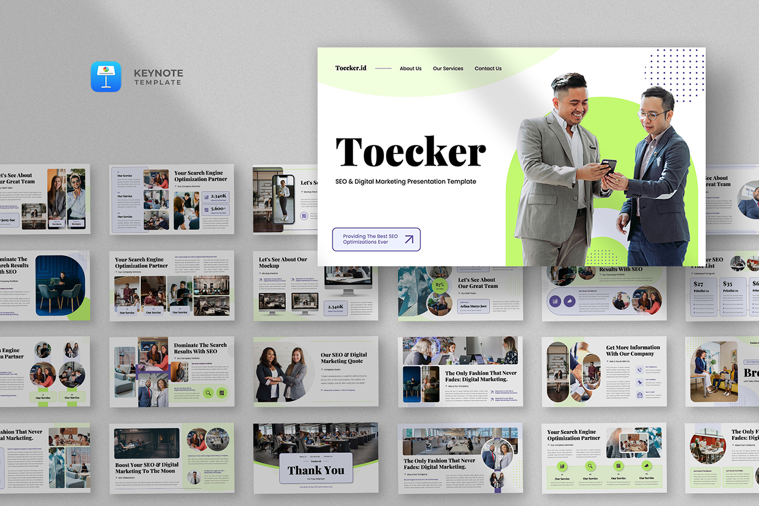 Toecker - SEO & Digital Marketing Keynote Template