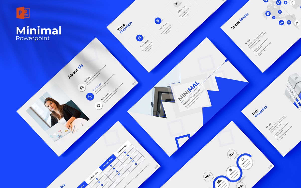 Minimal Presentation PowerPoint Template;