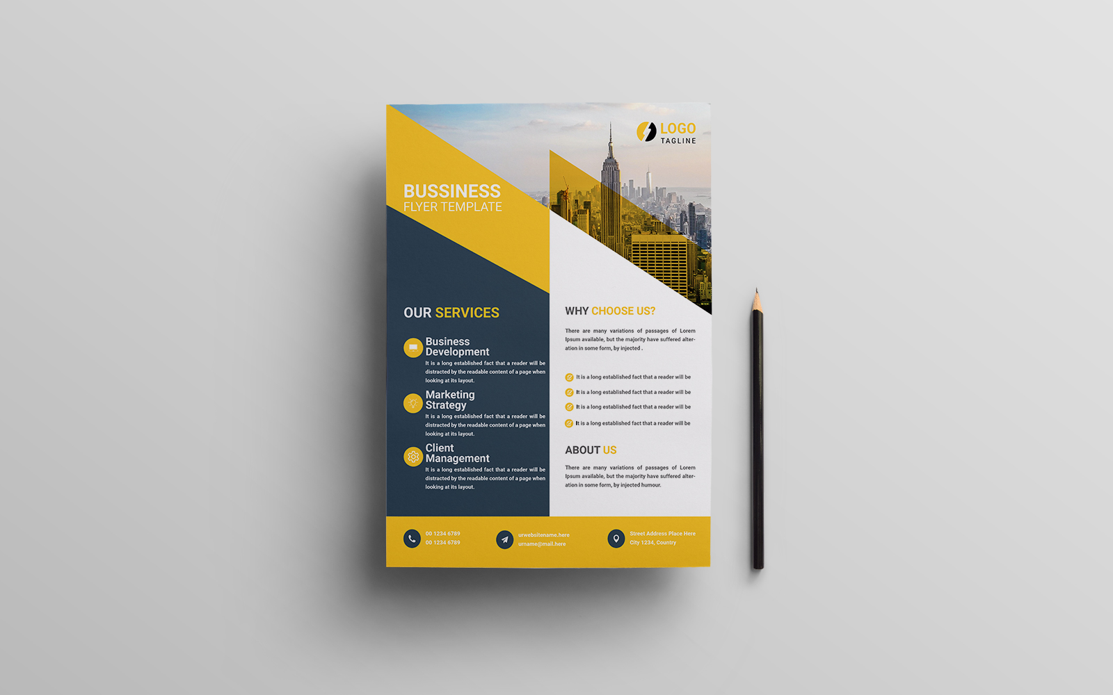 Company Flyer Template Design