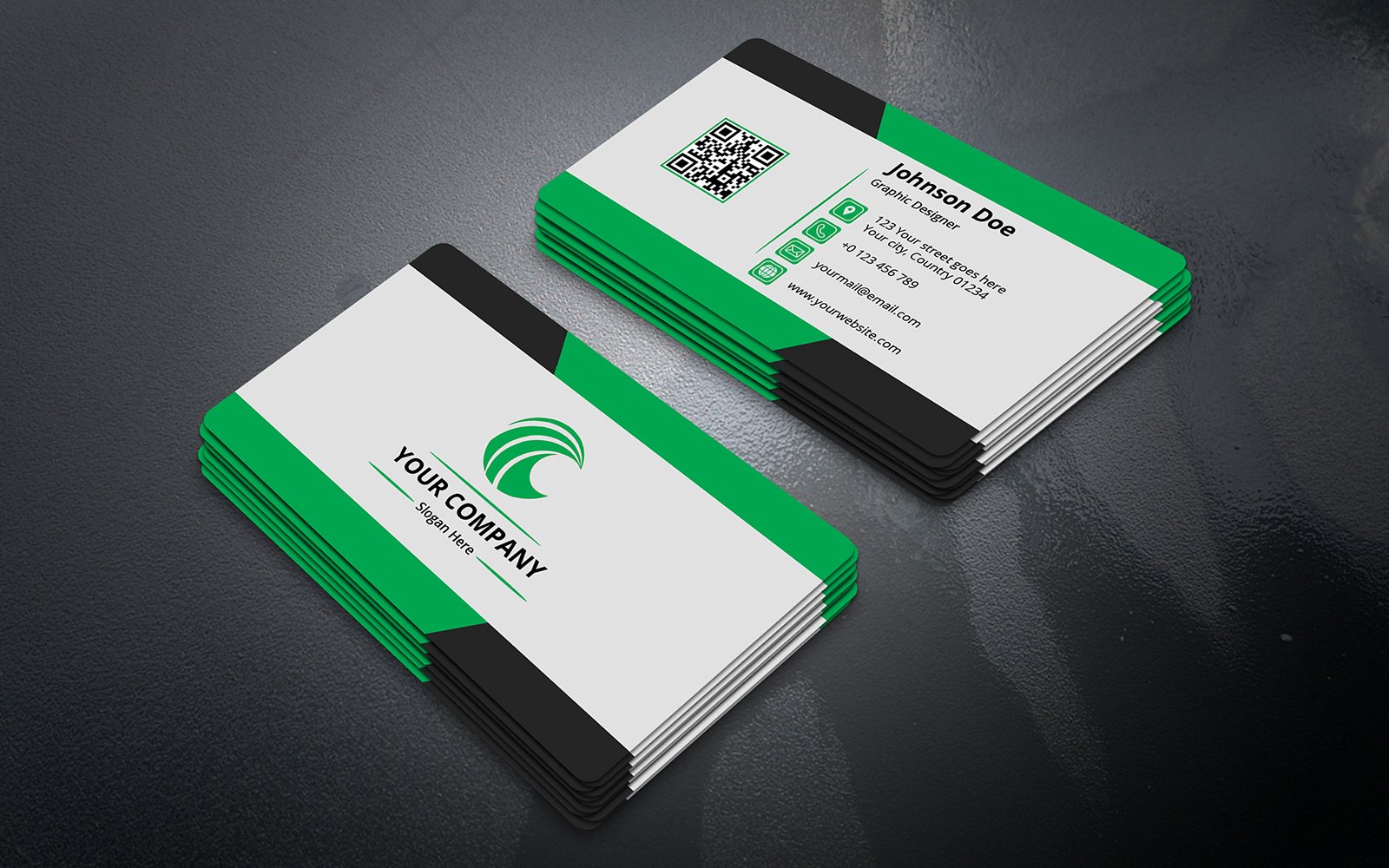 Stripe Business Card Template