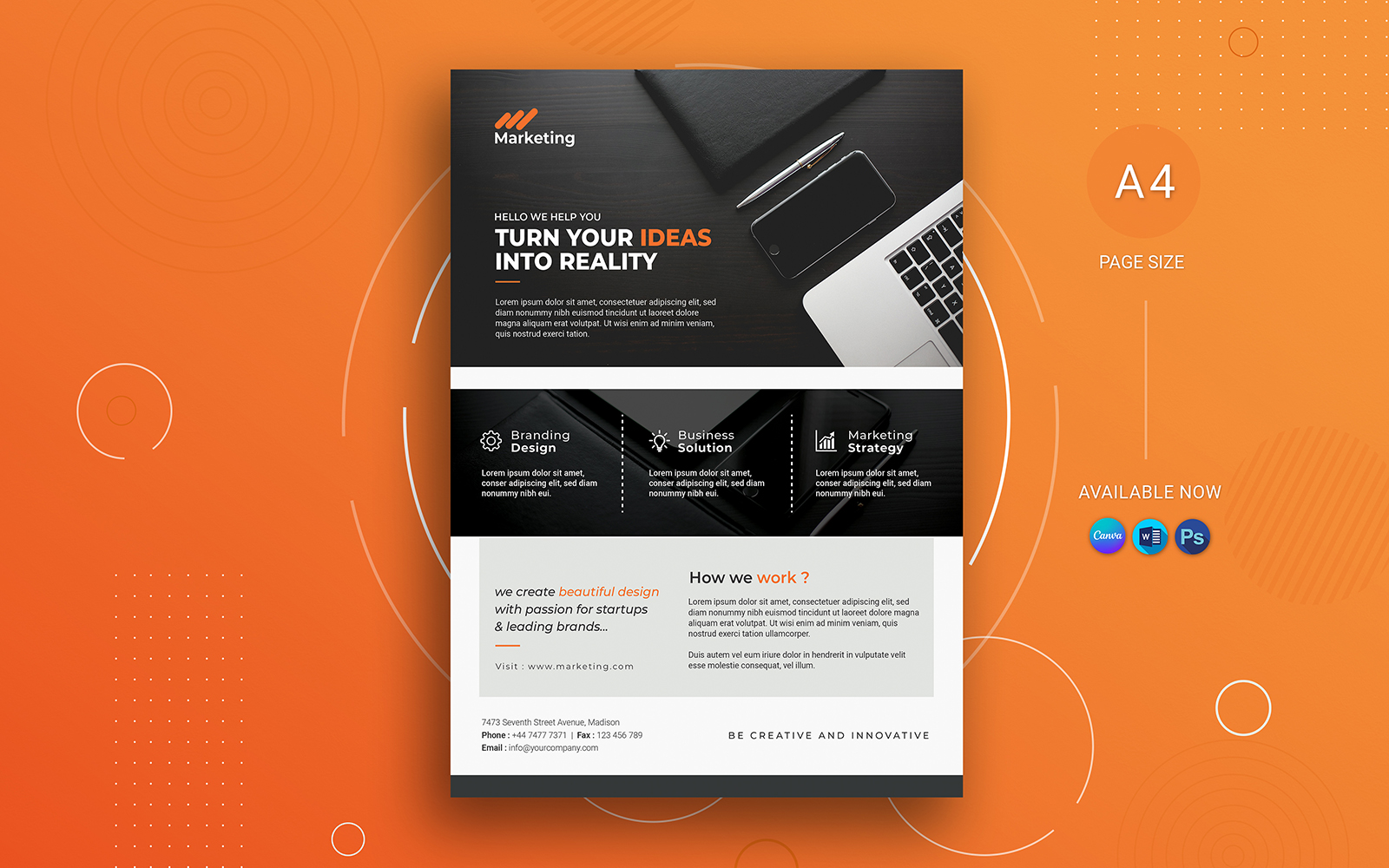 canva Corporate Business Flyer Template