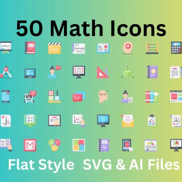 Maths School Icon Sets 353195
