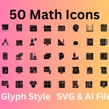 Maths School Icon Sets 353196