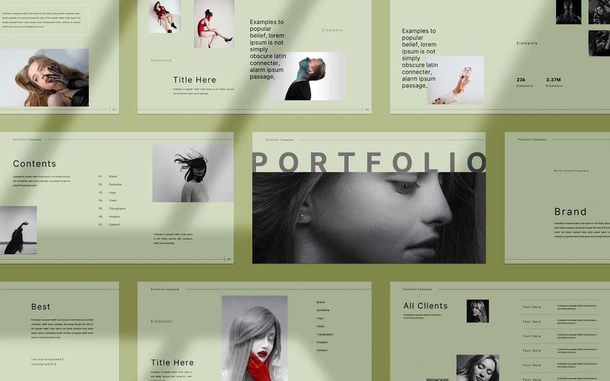 'Portfolio Presentation Template'