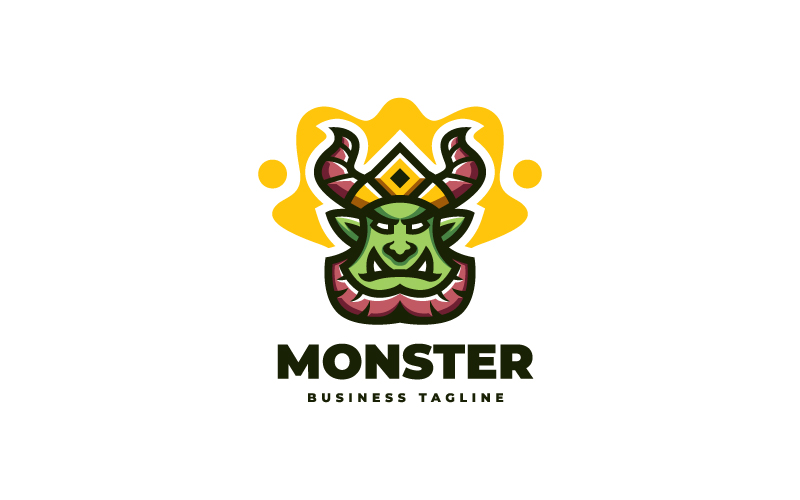 King Monster Logo Template