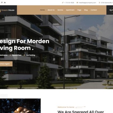 Architecture Builder Responsive Website Templates 353309