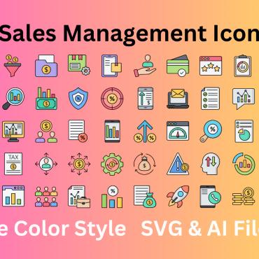 Management Sales Icon Sets 353344