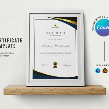 Certificate Canva Certificate Templates 353367