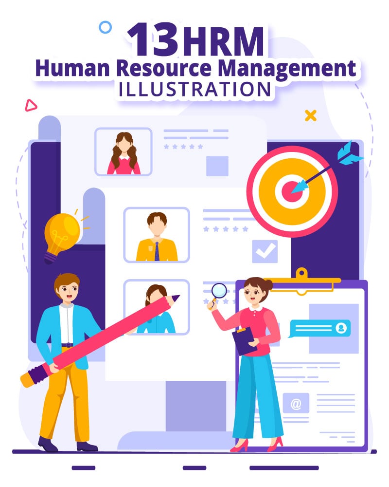 13 HRM Human Resource Management Illustration