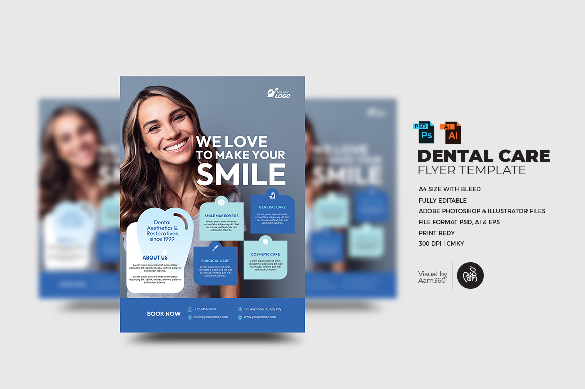 Dental Care Flyer Template_v01