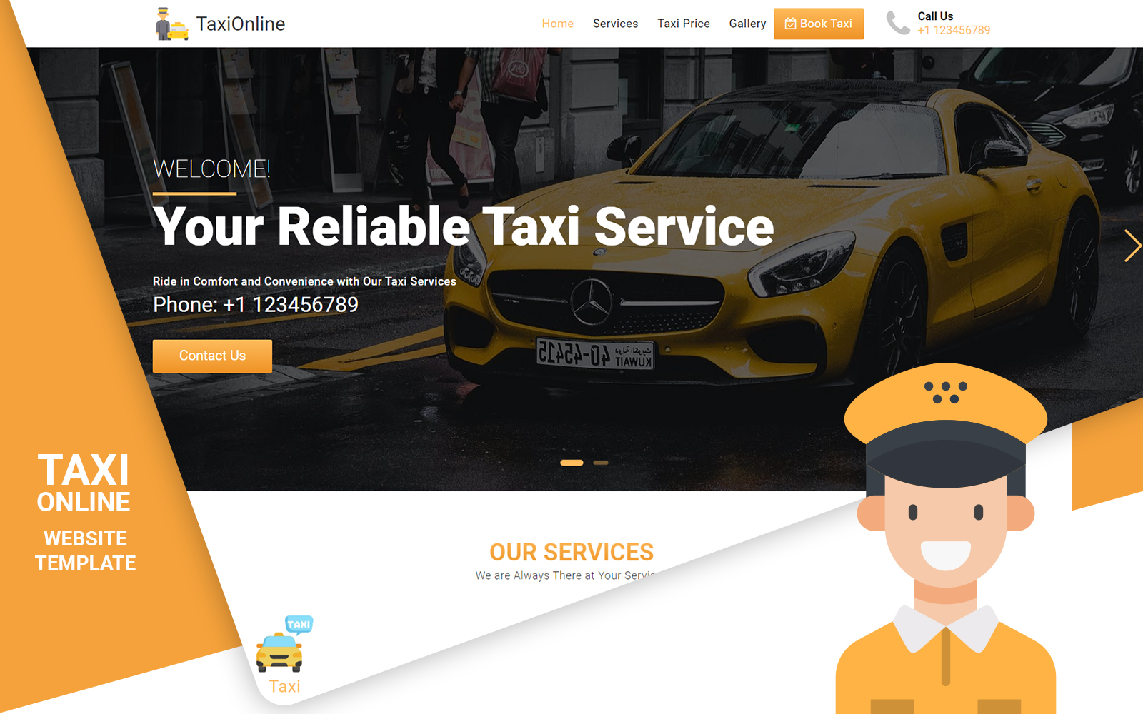 Taxo - Taxi & Cab Booking Landing Page Template