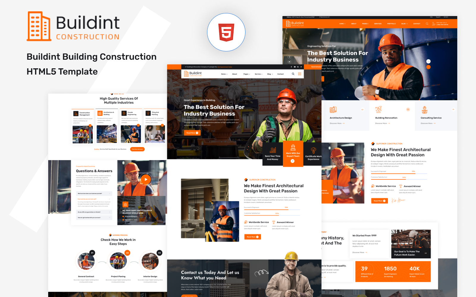 Buildint - Construction & Building HTML5 Template