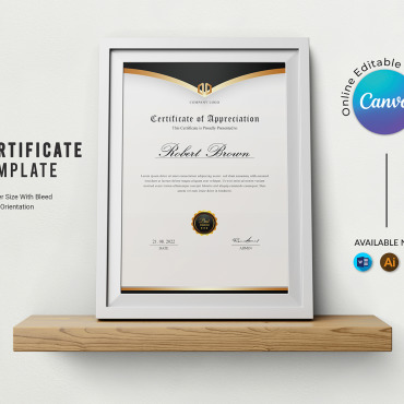 Certificate Canva Certificate Templates 353639