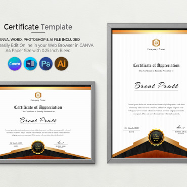 Certificate Canva Certificate Templates 353640
