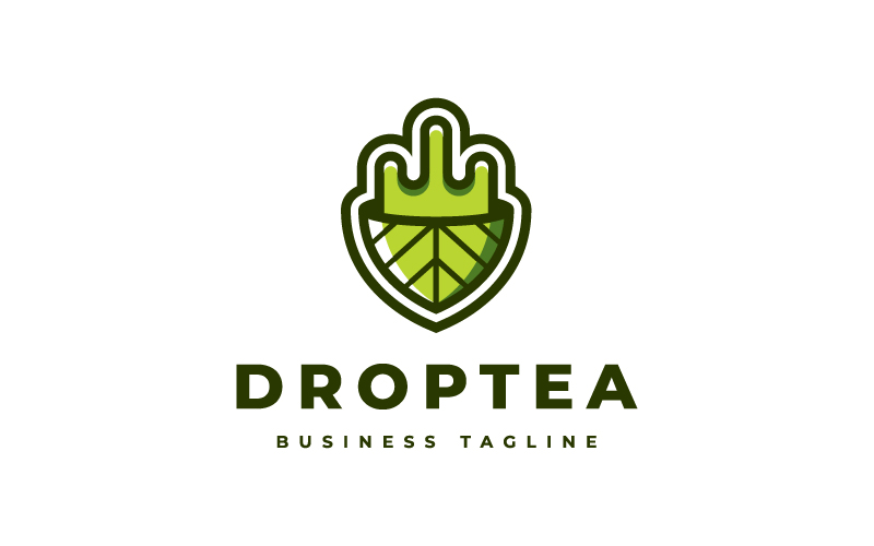 Nature Drop Tea Logo Template