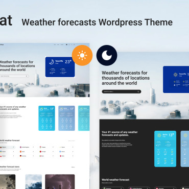 Weather Forecast WordPress Themes 353814