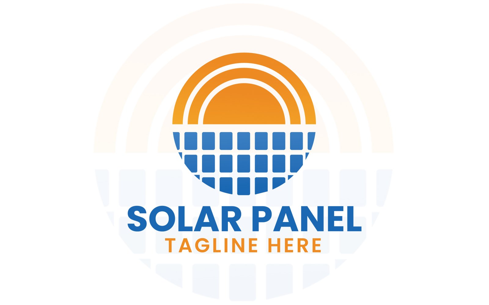Solar Panel Logo - Renewable Energy