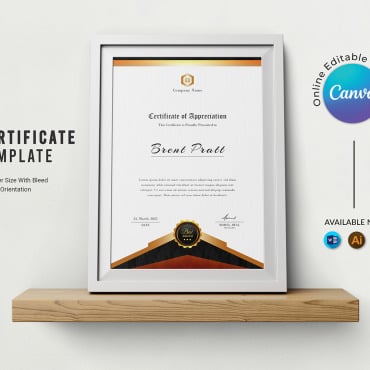 Certificate Canva Certificate Templates 353852