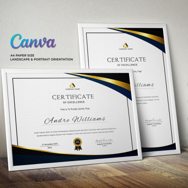 Certificate Canva Certificate Templates 353854