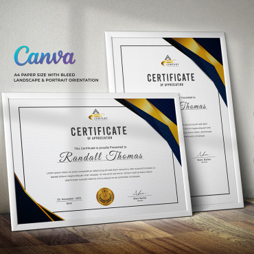 Certificate Canva Certificate Templates 353856
