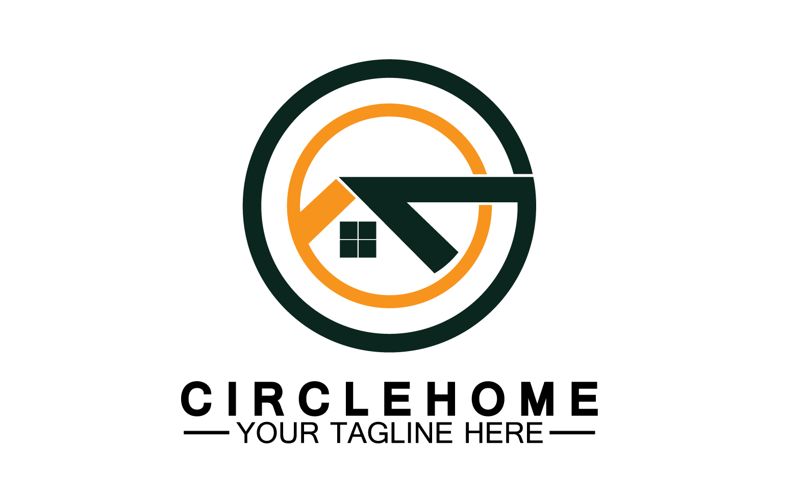 Home building house property logo vector v17