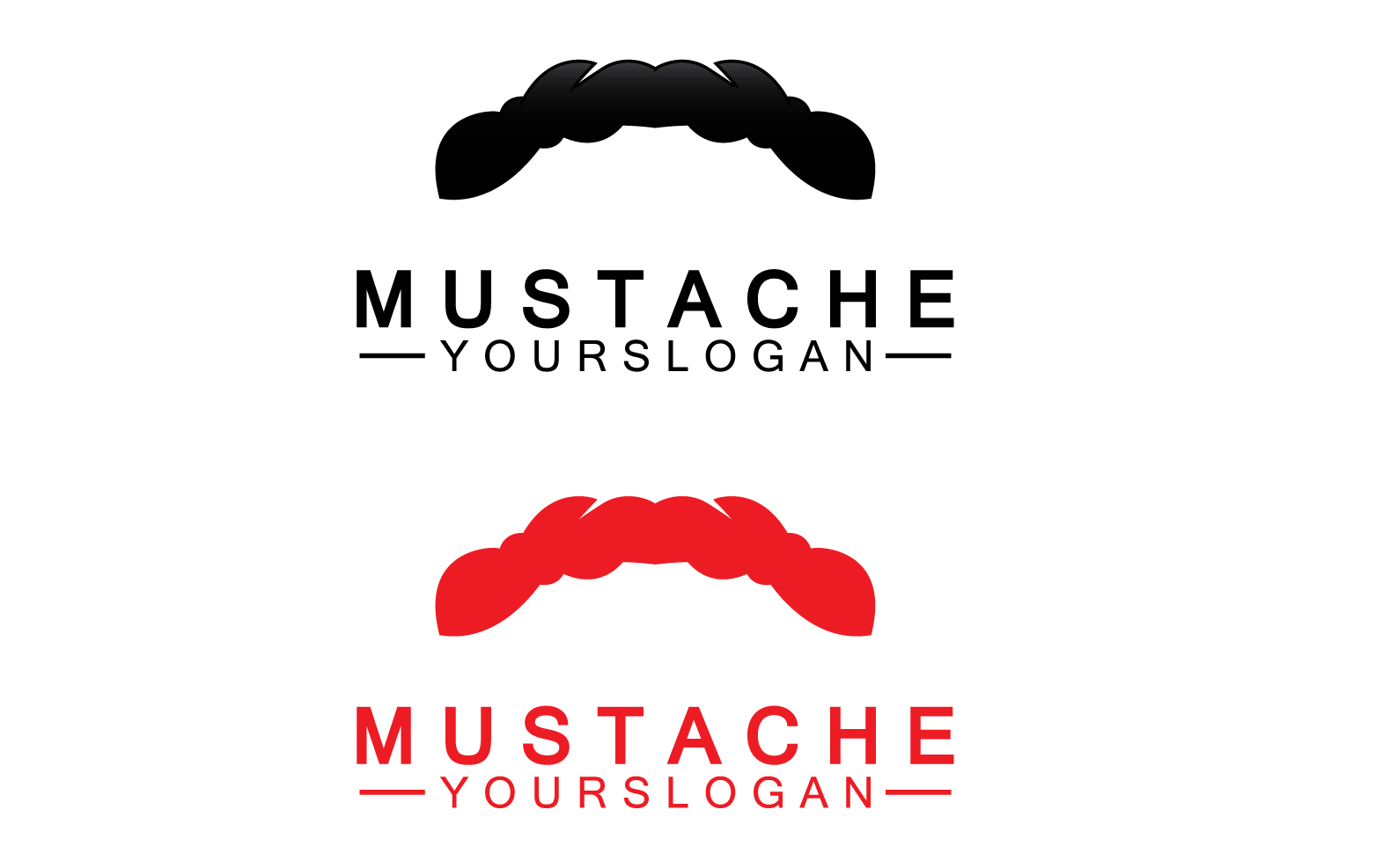 Mustacheicon logo vector v29