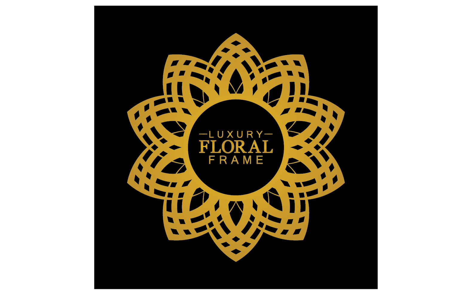 Mandala flower ornament template logo vector v3