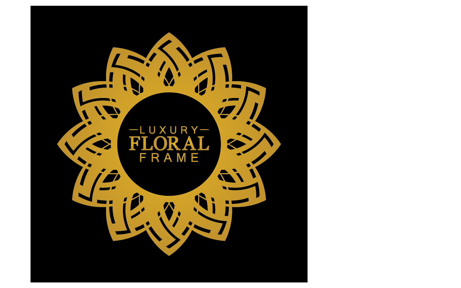 Mandala flower ornament template logo vector v9