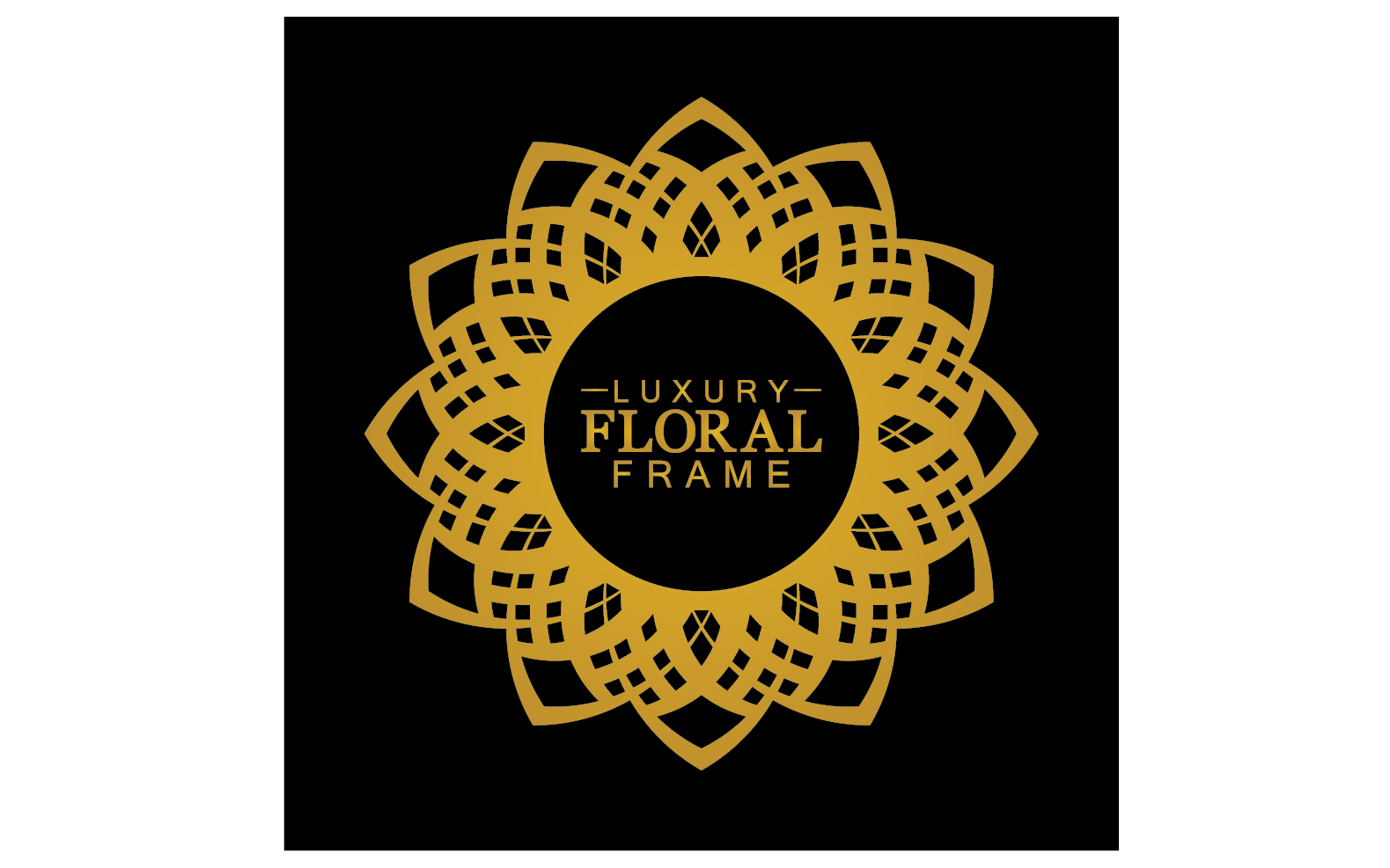 Mandala flower ornament template logo vector v2